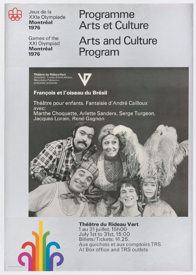 Programme Arts et culture, Jeux de la XXIe Olympiade, Montréal 1976 ... Programme Arts et culture, Jeux de la XXIe Olympiade, Montréal 1976 ...