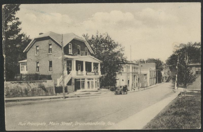 Rue Principale, Drummondville, Qué. Main Street, Drummondville, Que