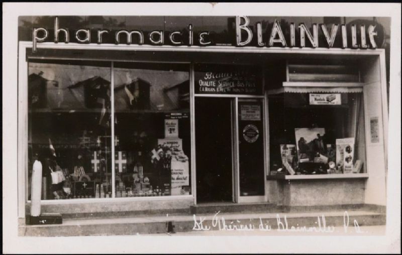 Pharmacie Blainville, Ste Thérèse de Blainville, P.Q. BAnQ numérique