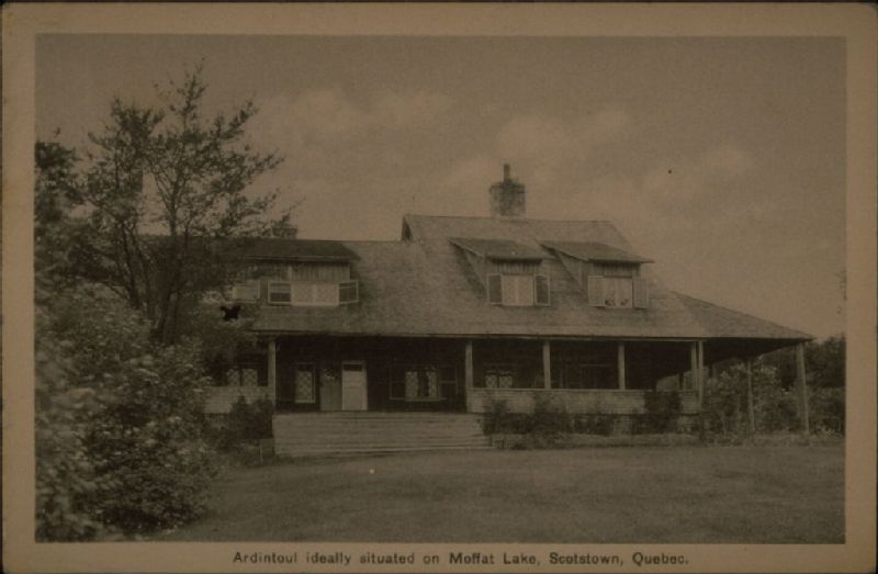 Ardintoul ideally situated on Moffat Lake, Scotstown, Quebec. BAnQ