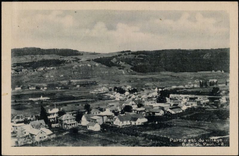 Partie est du village Baie St.Paul. BAnQ numérique