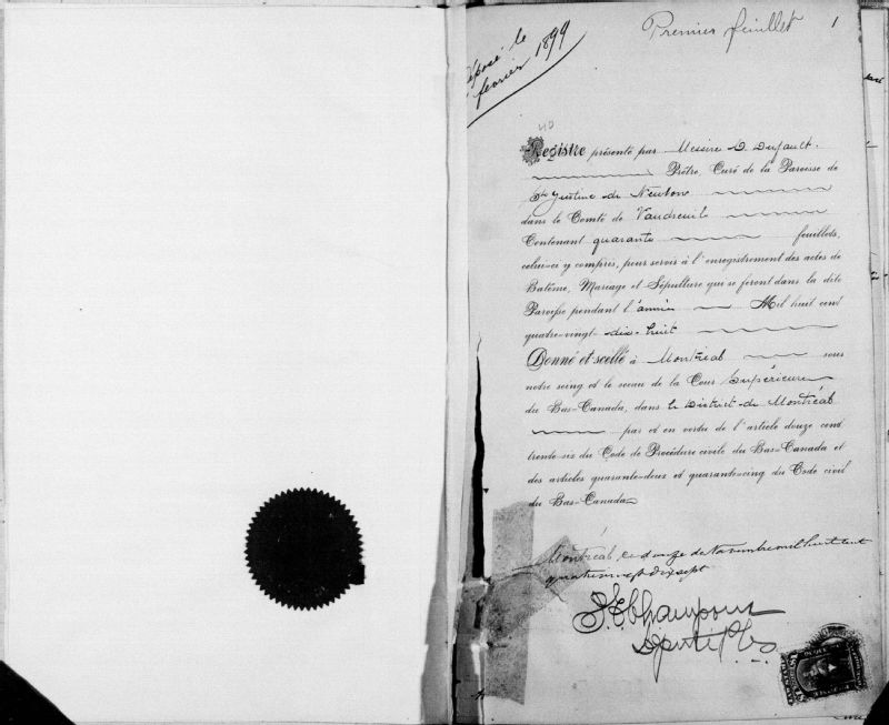 SainteJustinedeNewton BAnQ numérique