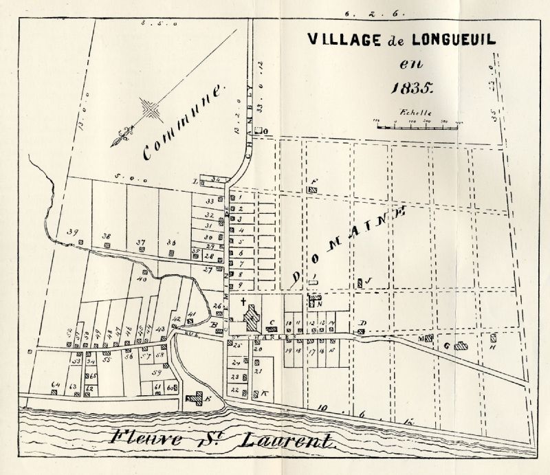 Village de Longueuil en 1835 BAnQ numérique