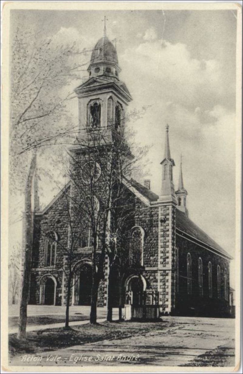 Acton Vale, église SaintAndré BAnQ numérique
