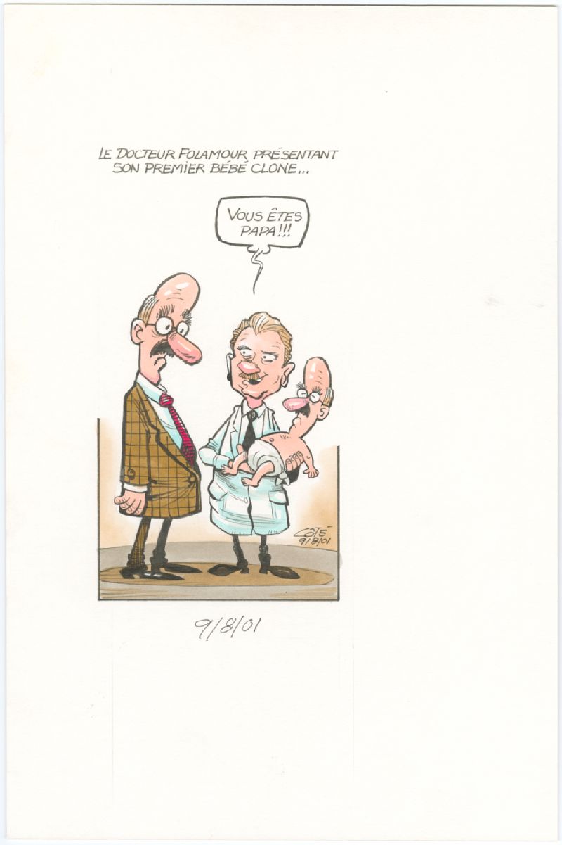 Le Docteur Folamour Presentant Son Premier Bebe Clone Banq Numerique