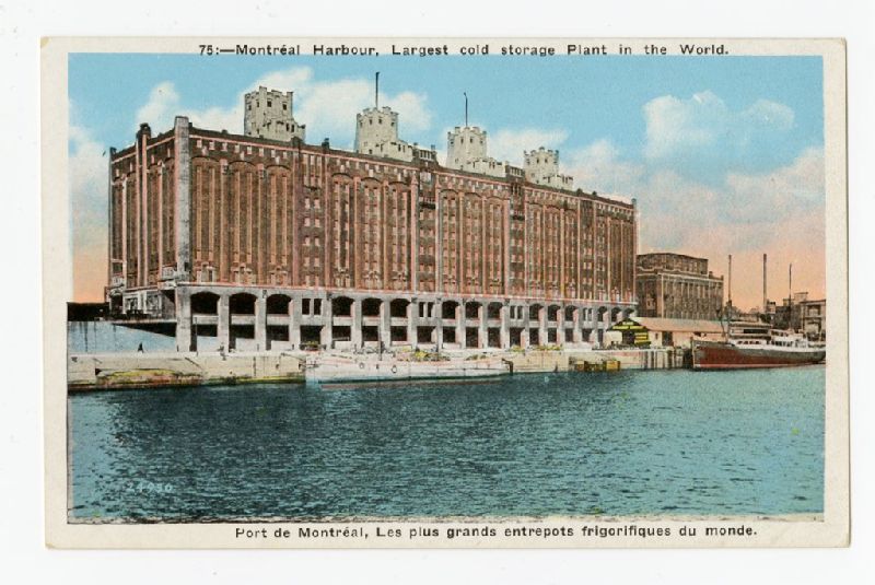 Montréal Harbour, largest cold storage plant in the world Port de