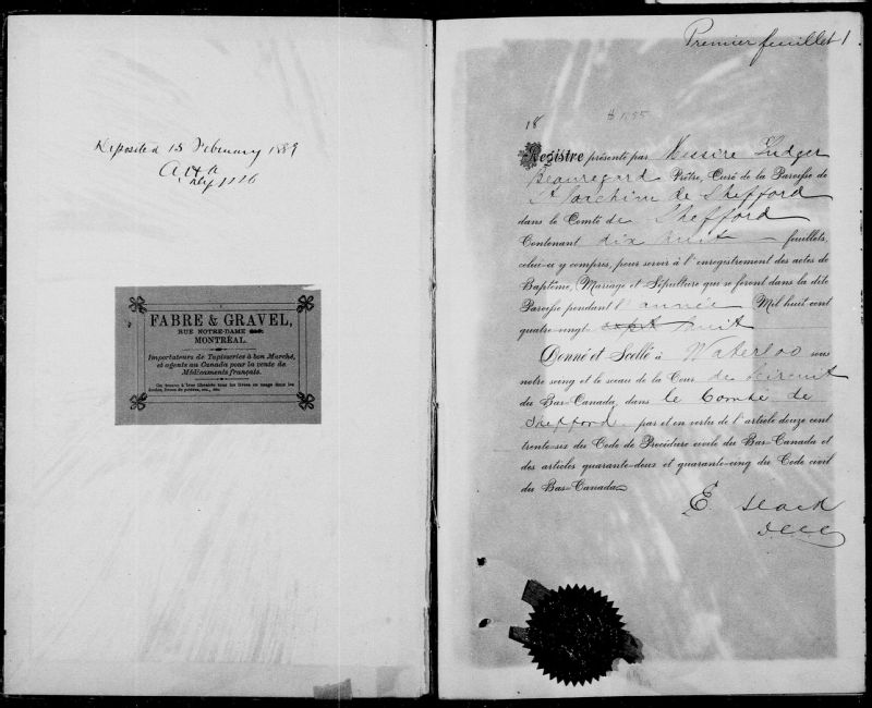 SaintJoachimdeShefford BAnQ numérique