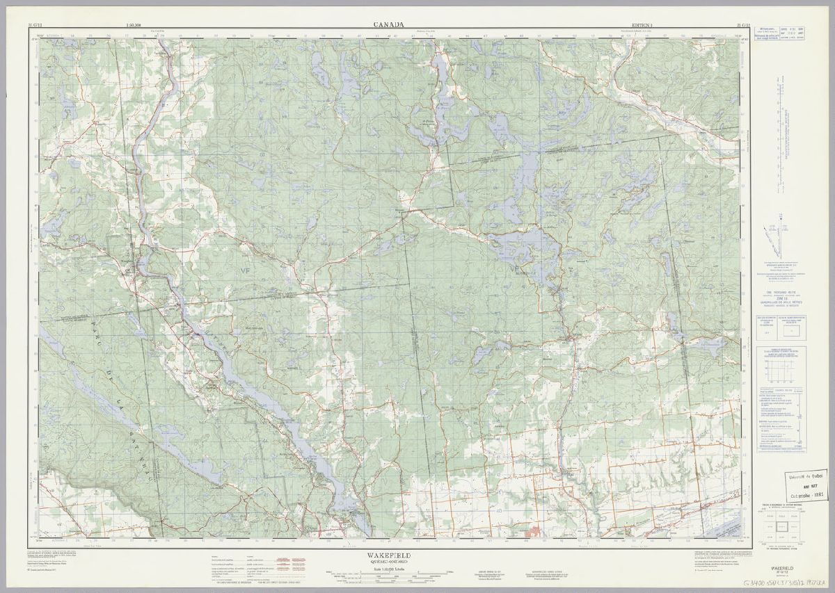 [Carte topographique du Canada à l'échelle de 1:50 000]. 31-G-12 ...