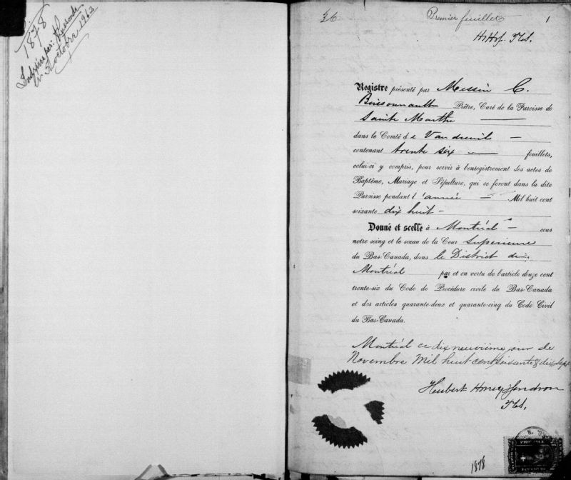 SainteMarthe BAnQ numérique