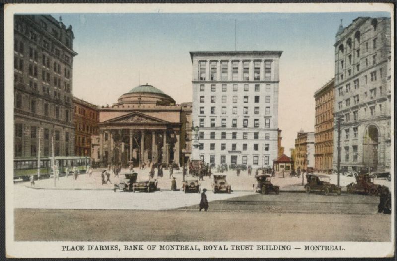 Place d'Armes, Bank of Montreal, Royal Trust Building - Montreal | BAnQ  numérique