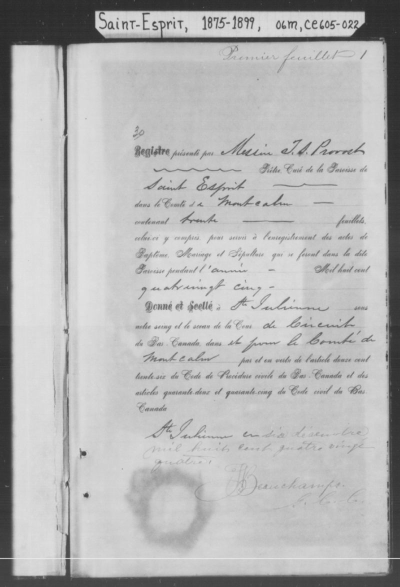 SaintEsprit BAnQ numérique