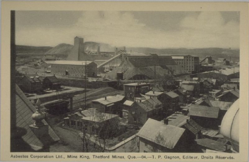 Asbestos Corporation Ltd., Mine King, Thetford Mines, Que. BAnQ numérique