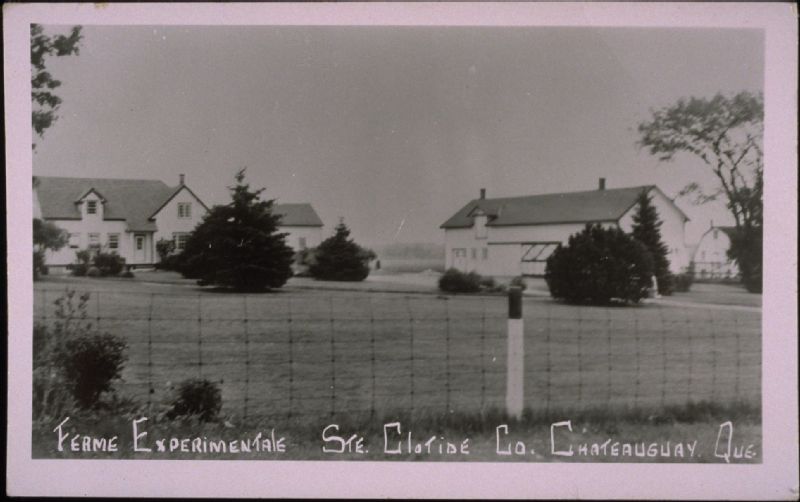 Ferme expérimentale, Ste. Cloti[l]de, co. Châteauguay, Qué. BAnQ