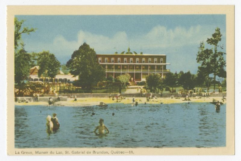 La Greve, Manoir du Lac, St. Gabriel de Brandon, Québec / BAnQ numérique