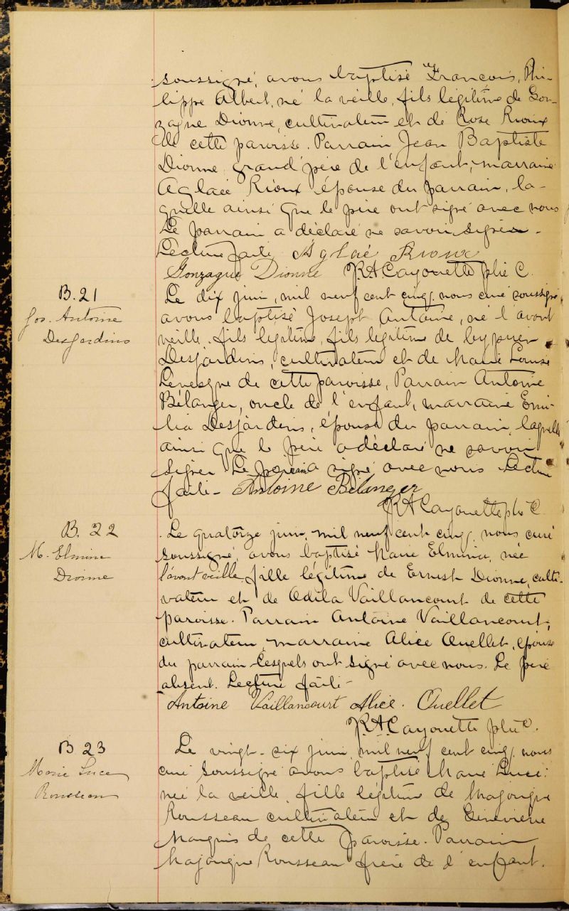 SaintMathieudeRioux BAnQ numérique