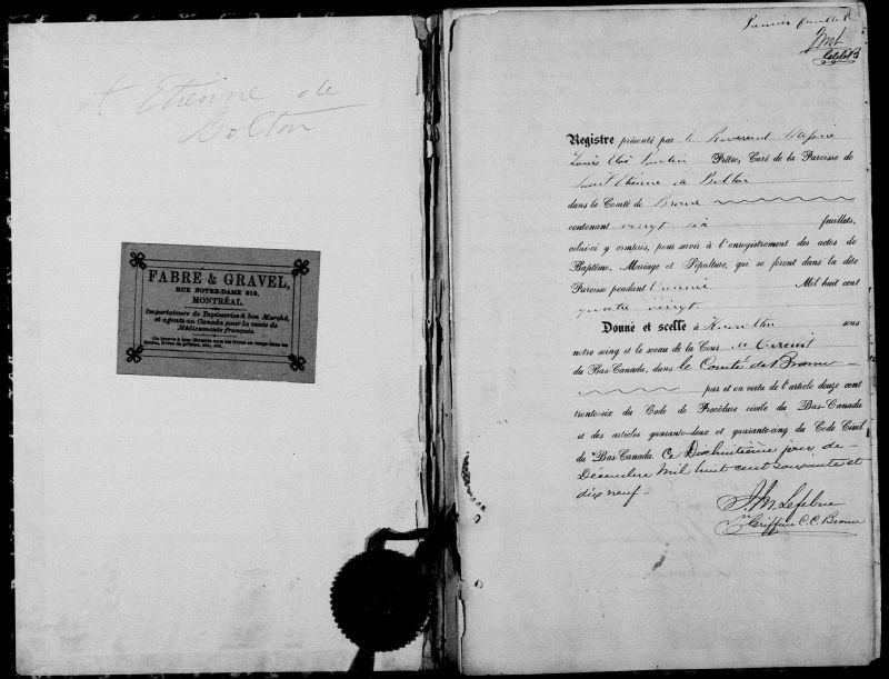 SaintÉtiennedeBolton BAnQ numérique