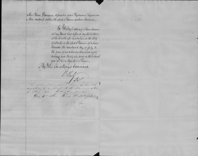 Documents concernant la famille Gauvreau BAnQ numérique