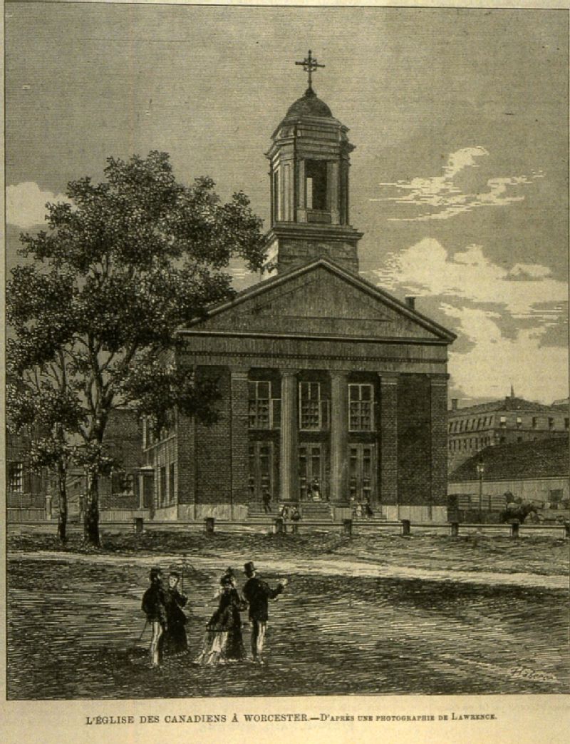 L'église des Canadiens à Worcester BAnQ numérique