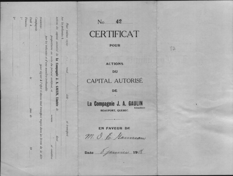 Documents concernant la famille Gauvreau BAnQ numérique