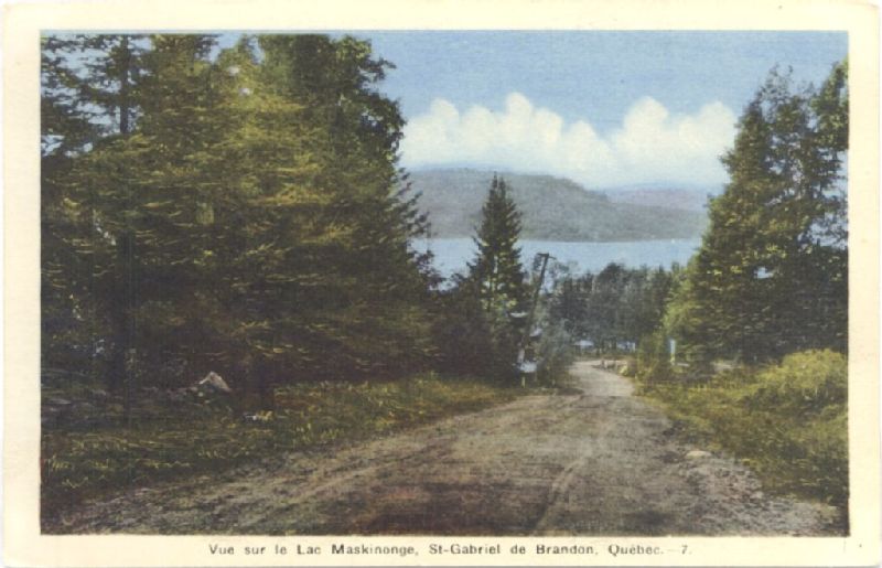 Vue sur le Lac Maskinongé, StGabriel de Brandon, Québec BAnQ numérique