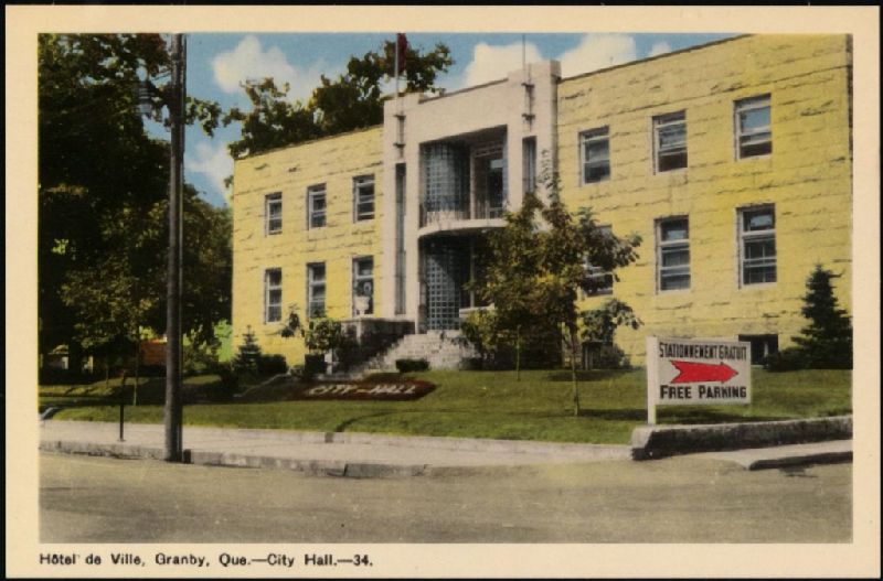 Hôtel de Ville, Granby, Que., 34 Granby, Que., City Hall, 34 BAnQ