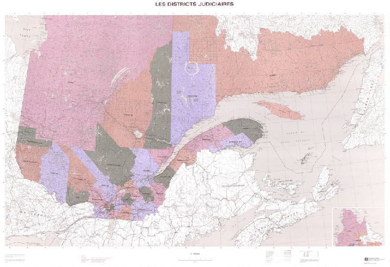Les Districts judiciaires [au Québec] / BAnQ numérique