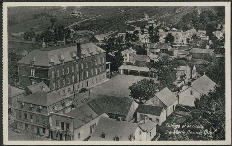 Collège et environs, Ste Marie Beauce, QUe. BAnQ numérique