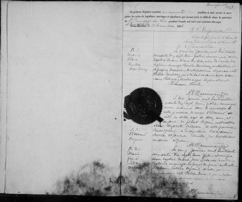 SaintFrançoisduLac BAnQ numérique