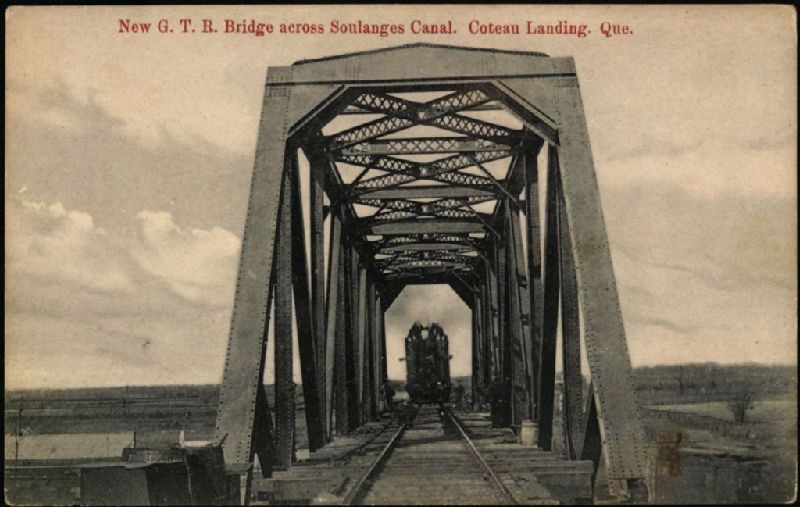 New G.T. R. Bridge across Soulanges Canal, Coteau Landing, Que. BAnQ