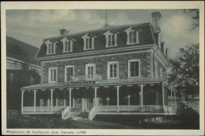 Presbytère, St. Guillaume, Qué. Canada BAnQ numérique