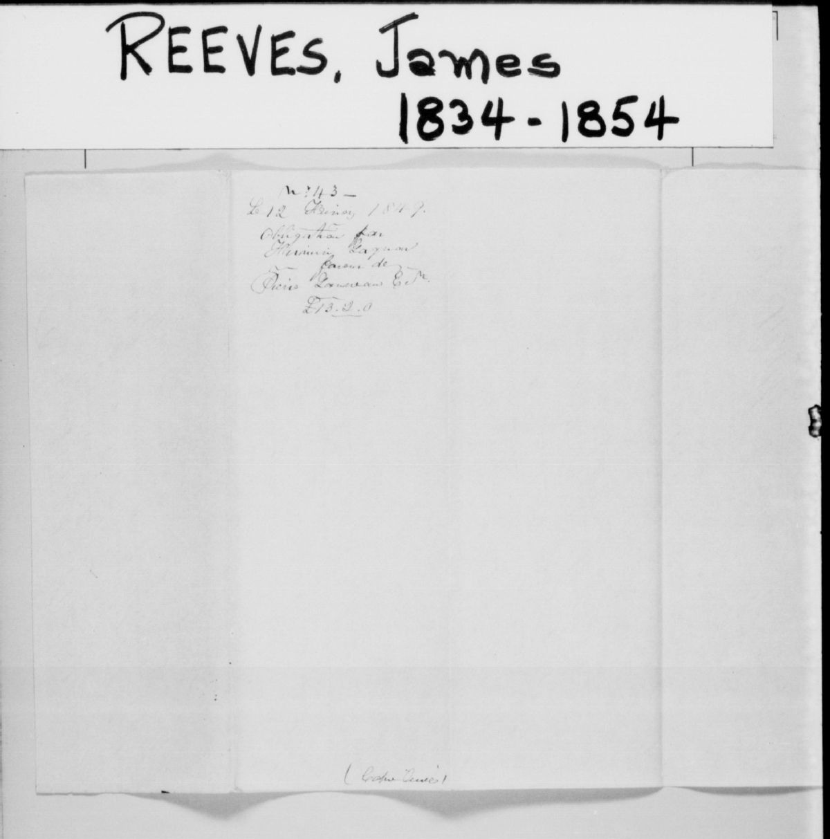 Jacquez Reeves Jacques James Reeves | BAnQ Numérique