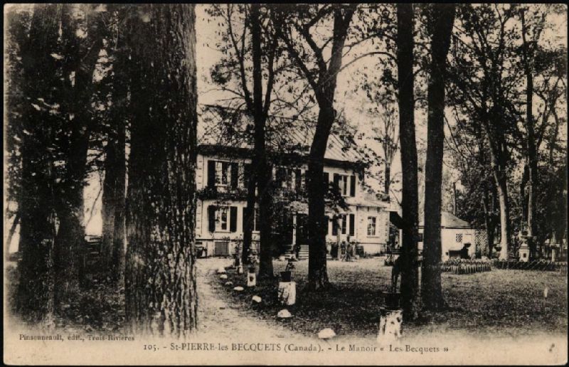 StPierrelesBecquets (Canada), le Manoir "Les Becquets", 105 BAnQ