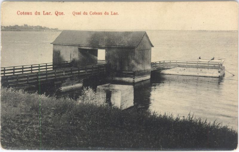 Coteau du Lac, Que. Quai du Coteau du Lac. BAnQ numérique