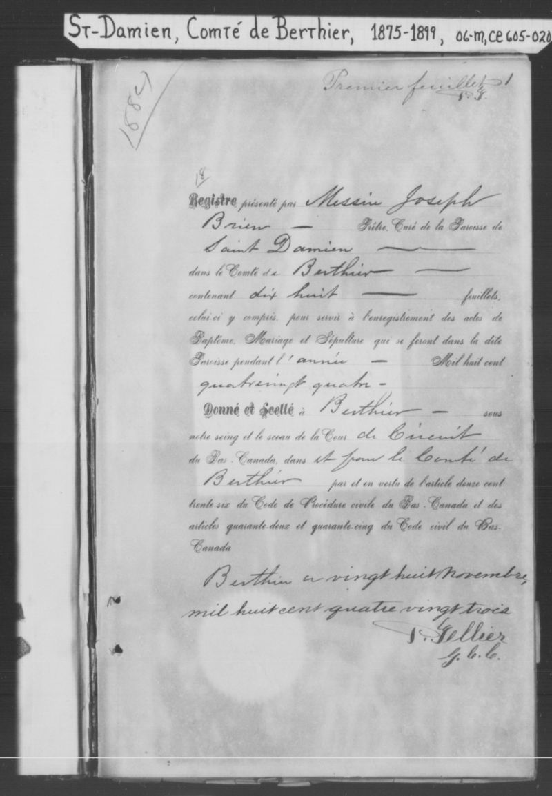 SaintDamien BAnQ numérique