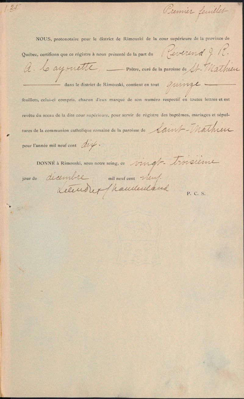 SaintMathieudeRioux BAnQ numérique