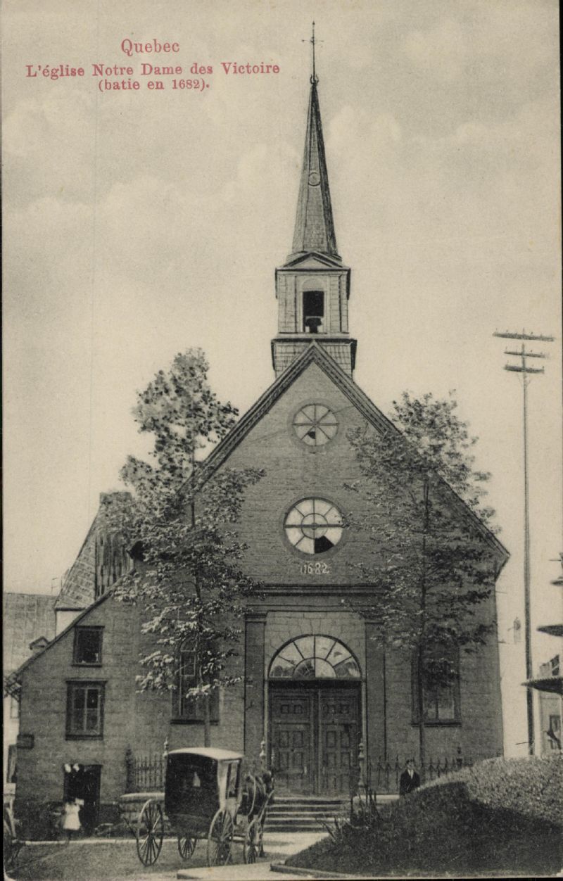 Québec, l'église Notre Dame des Victoire[s], bâtie en 1682 BAnQ numérique
