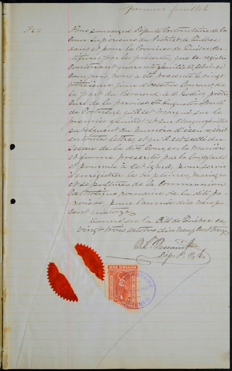 SaintAugustindeDesmaures BAnQ numérique