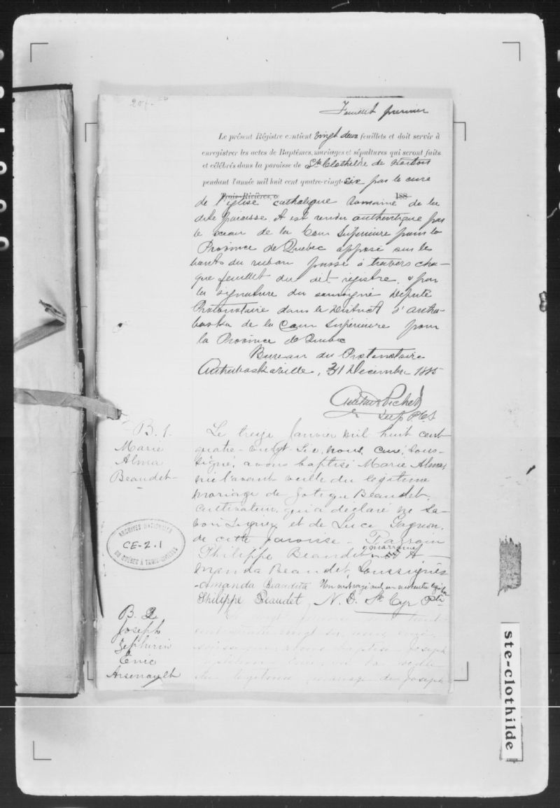 SainteClotildedeHorton BAnQ numérique