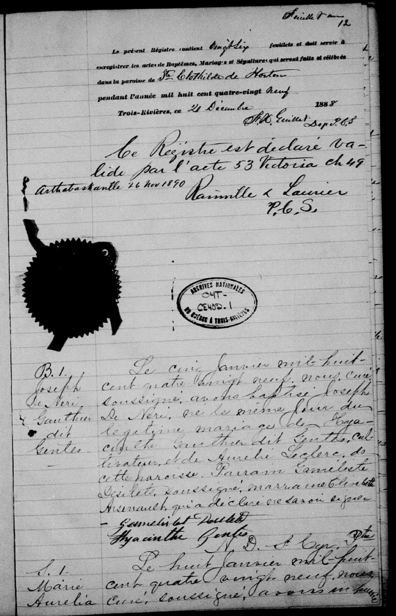 SainteClotildedeHorton BAnQ numérique