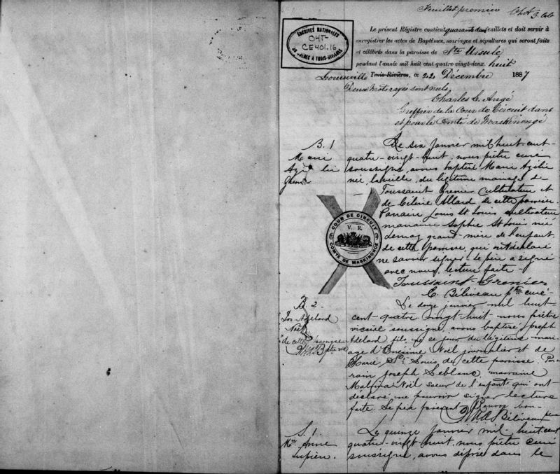 SainteUrsule BAnQ numérique