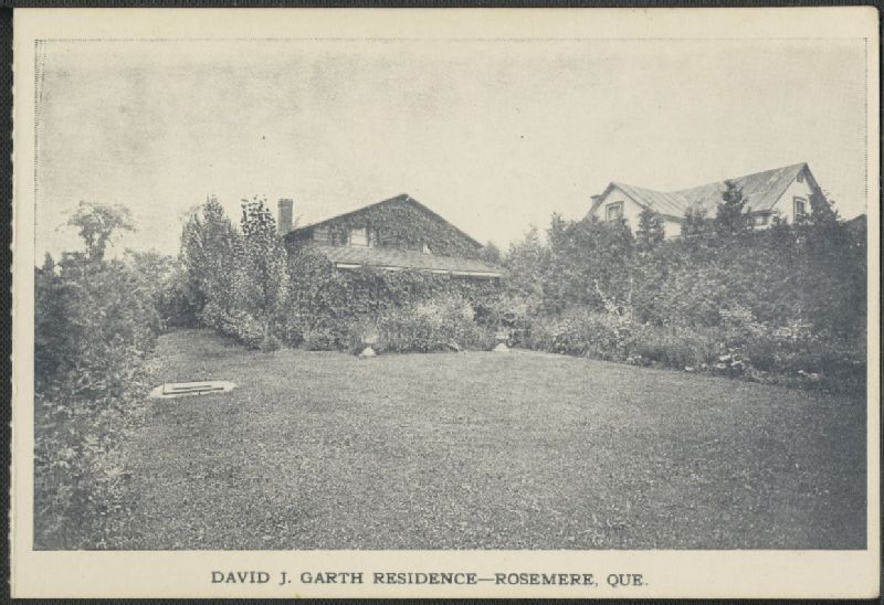 David J. Garth Residence, Rosemère, Que. BAnQ numérique
