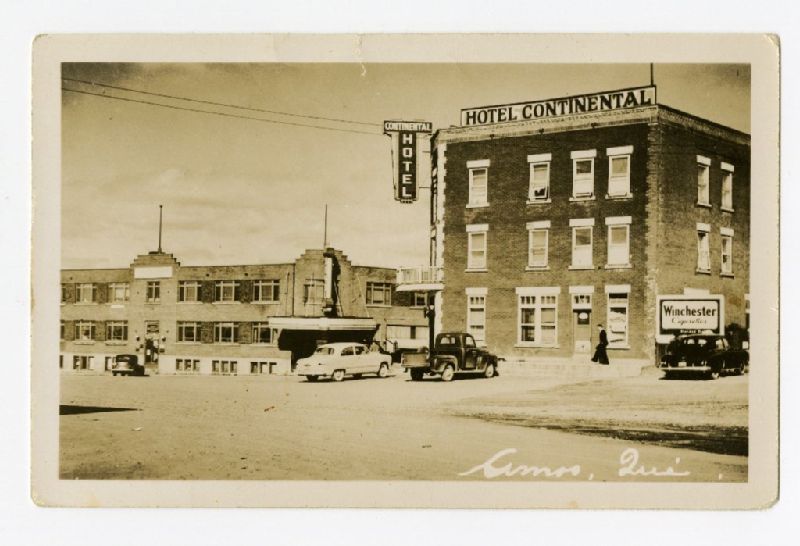 Amos, Qué. hôtel continental BAnQ numérique