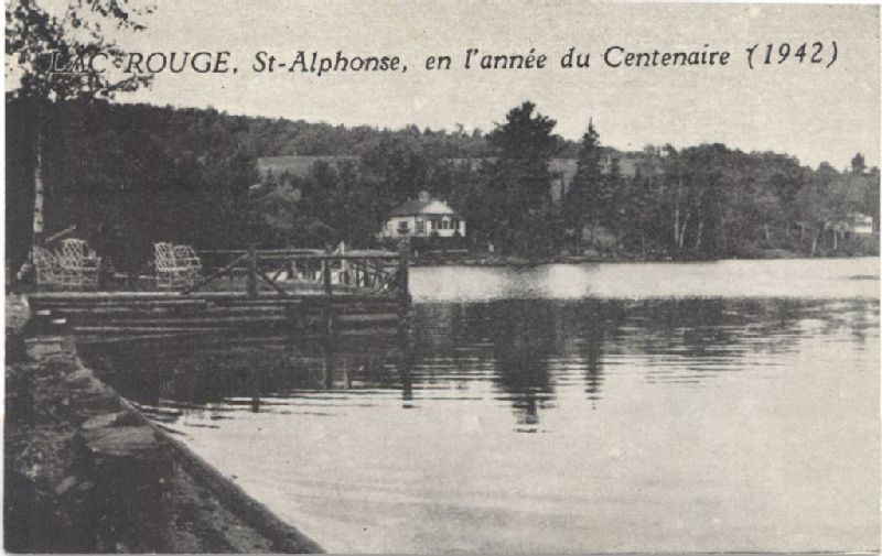 Lac Rouge, StAlphonse, en l'année du Centenaire (1942) BAnQ numérique