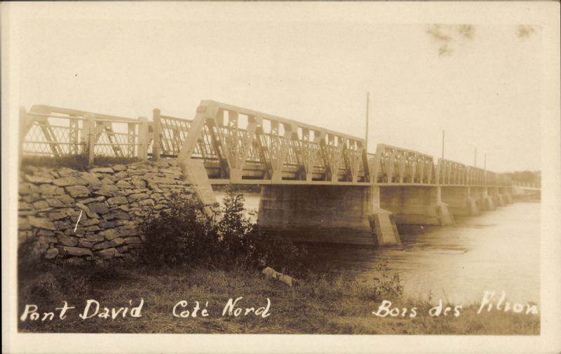 Pont David côté nord, Bois des Filion BAnQ numérique