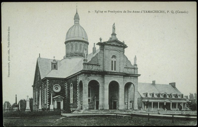 Église et Presbytère de SteAnne d'Yamachiche, P.Q. (Canada) BAnQ