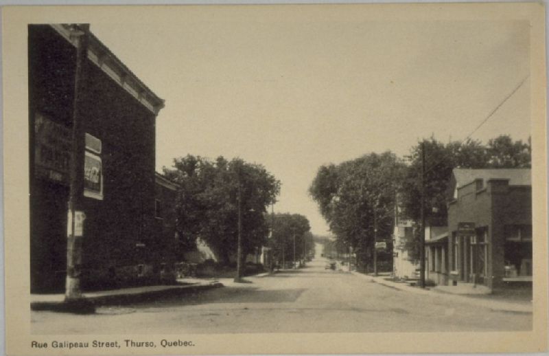 Rue Galipeau Street, Thurso, Québec BAnQ numérique