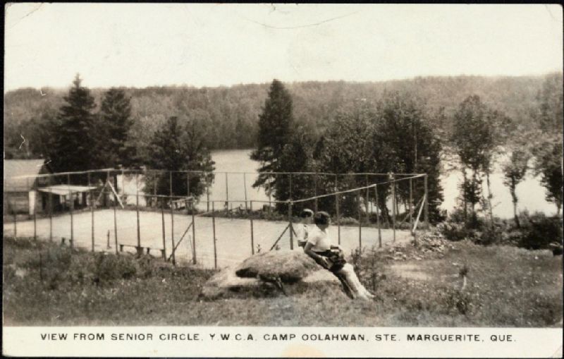 View from Senior Circle, Y.W.C.A. Camp Oolahwan, Ste. Marguerite, Que