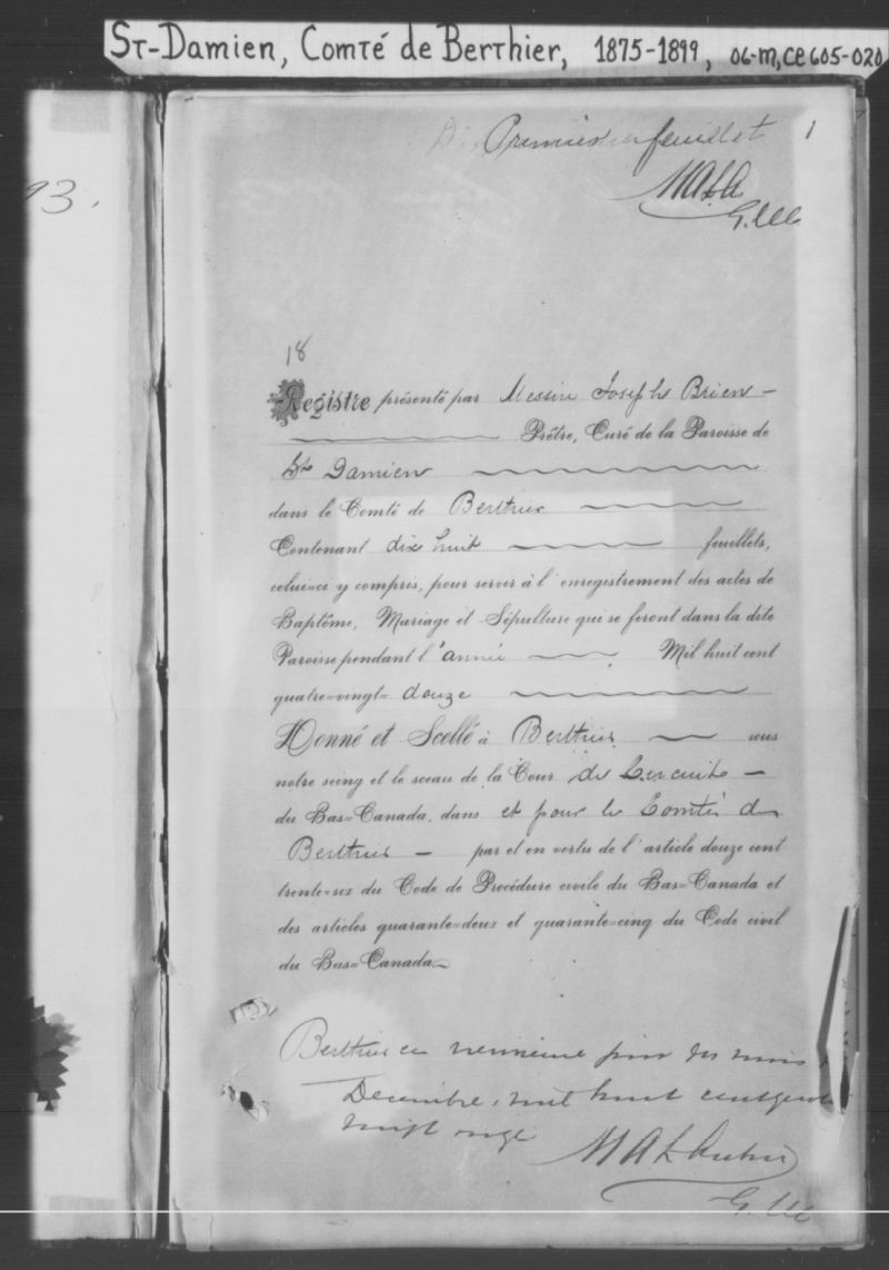 SaintDamien BAnQ numérique