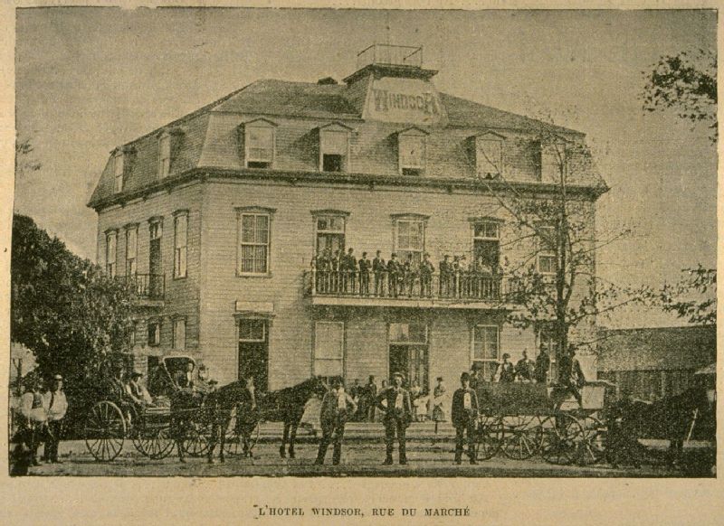 Salaberry de Valleyfield L'hôtel Windsor, rue du marché / BAnQ numérique