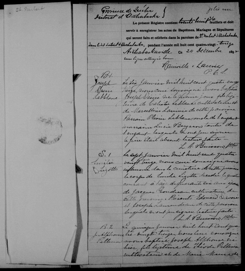 SaintNorbertd'Arthabaska BAnQ numérique